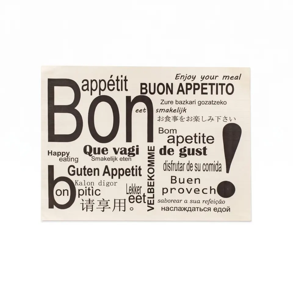 Tovaglietta Buon Appetito in carta goffrata 30x40