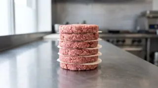 dischi per hamburger, dischi carta forno hamburger, dischi carta rosa, separatori congelamento, porzionatura burger