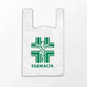 Shopper Farmacia Manico a Canottiera,Shopper Farmacia Manico a Canottiera 27×50